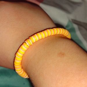 clay bead bracelet